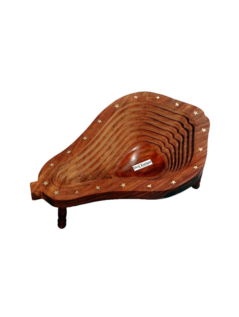 desi karigar papaya shaped spring tray