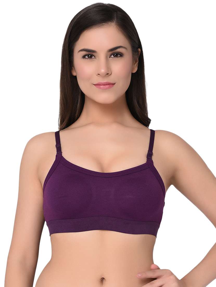 set of 2 solid sports bras - 15930191 -  Standard Image - 1