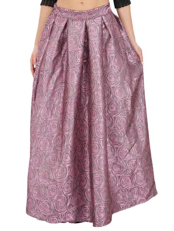 floral pleated skirt