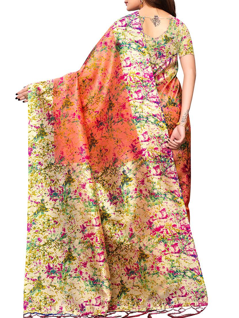 abstract printed mysore silk saree with blouse - 15932579 -  Standard Image - 1
