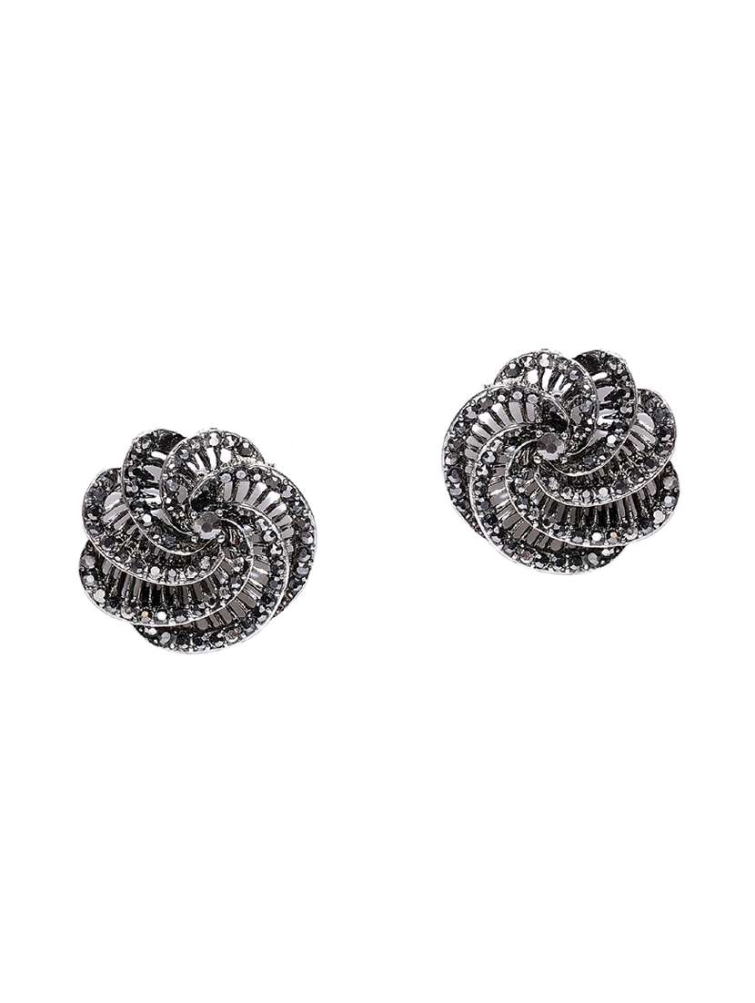 silver zinc studs earring