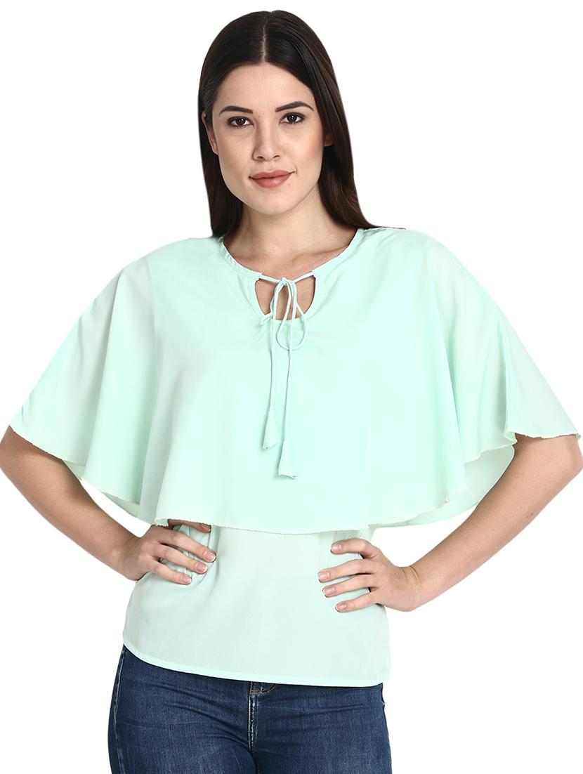 women's straight tie-up neck top - 15933736 -  Zoom Image - 0