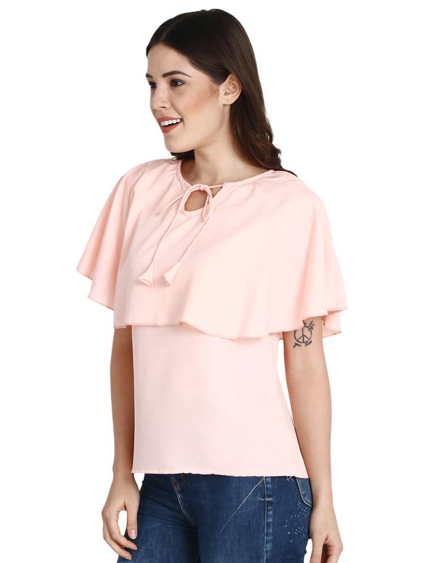 women's layered tie-up neck top - 15933737 -  Standard Image - 1