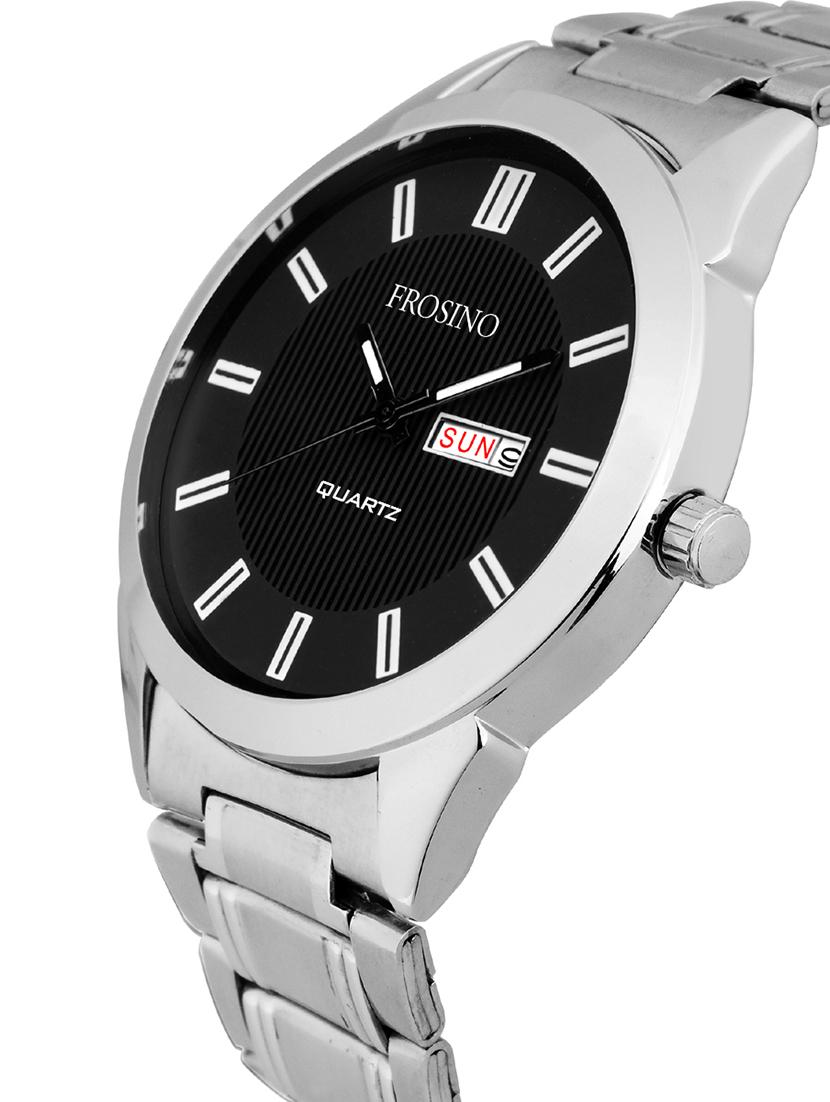silver unique quartz analog casual watch - 15933751 - Standard Image - 1