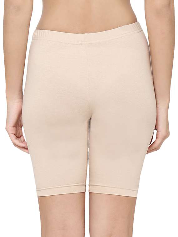 beige solid shorts - 15934277 -  Standard Image - 1