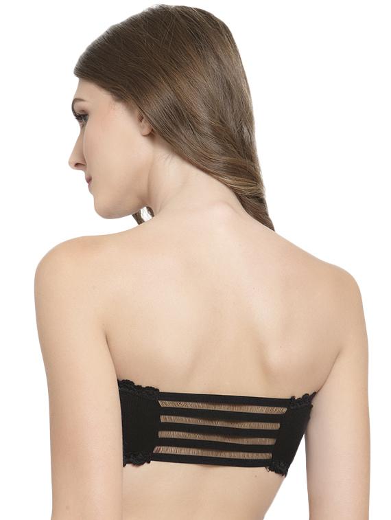 styled back lace inserted tube bra - 15935084 -  Standard Image - 1