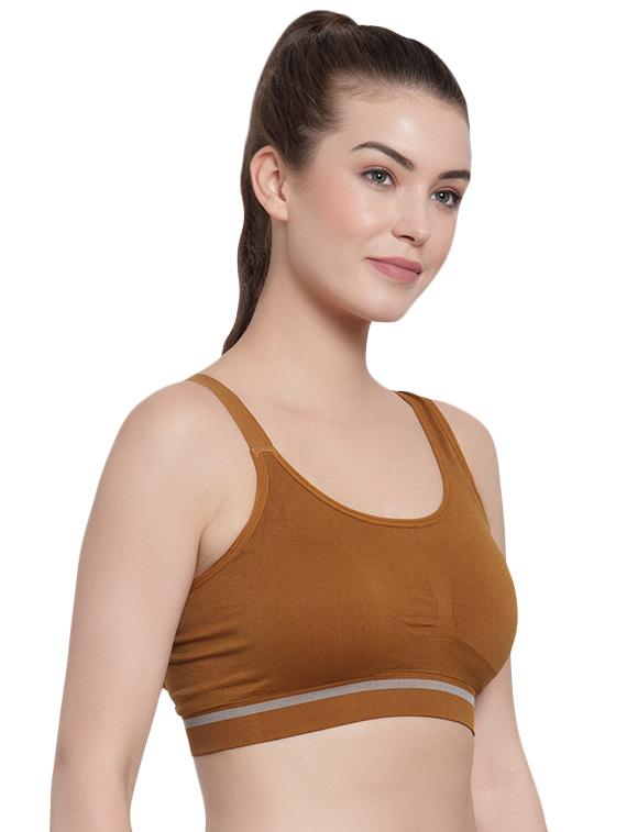 styled back sports bra - 15935088 - Standard Image - 1