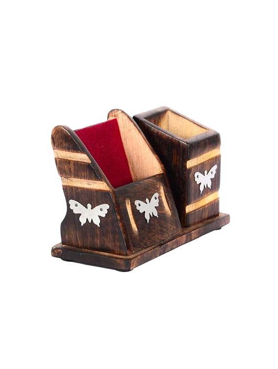 pen stand and business card holder - 15938312 -  Standard Image - 1