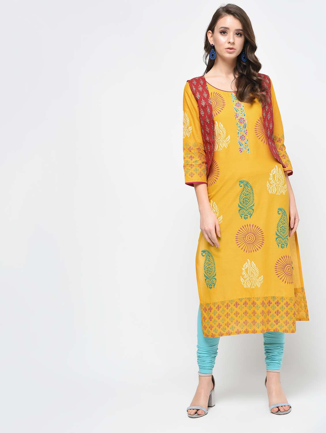 women's kurta with jacket kurta
