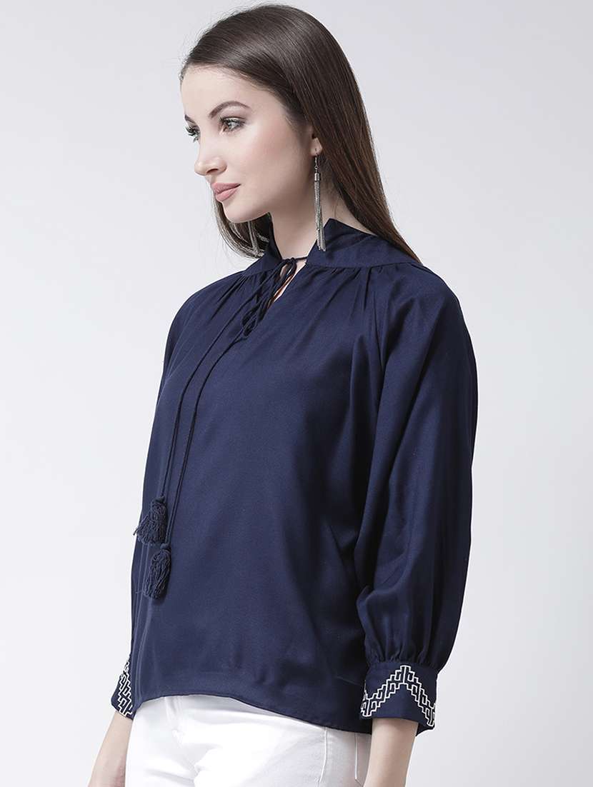 tie up gathered top - 15944607 -  Standard Image - 1