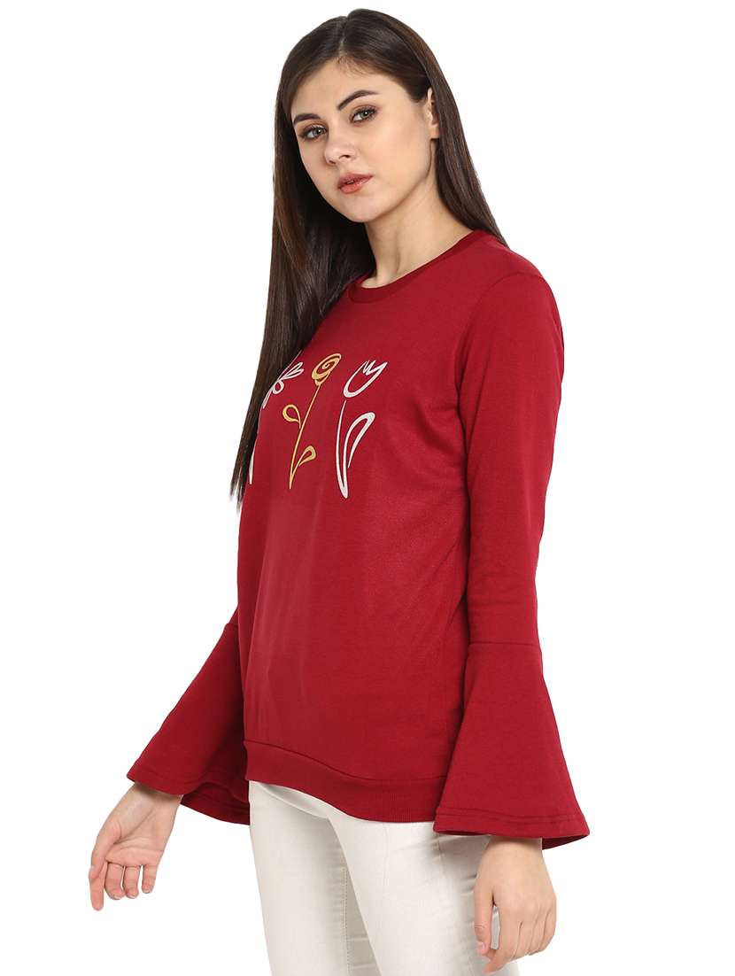 women's chest print sweatshirt - 15945688 -  Standard Image - 1