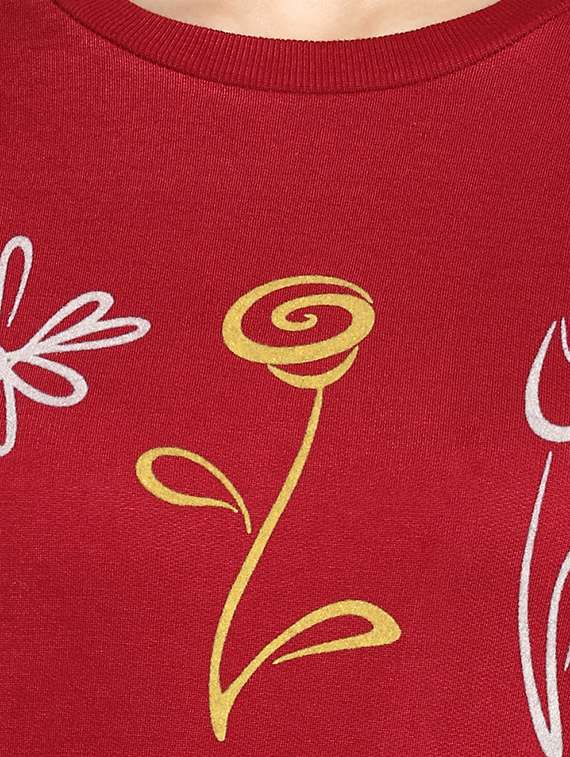 women's chest print sweatshirt - 15945688 -  Standard Image - 4