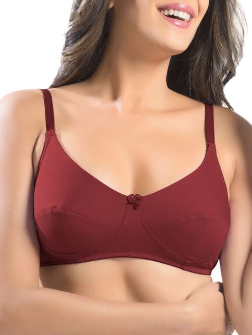 bow patch solid bra - 15946679 - Standard Image - 0