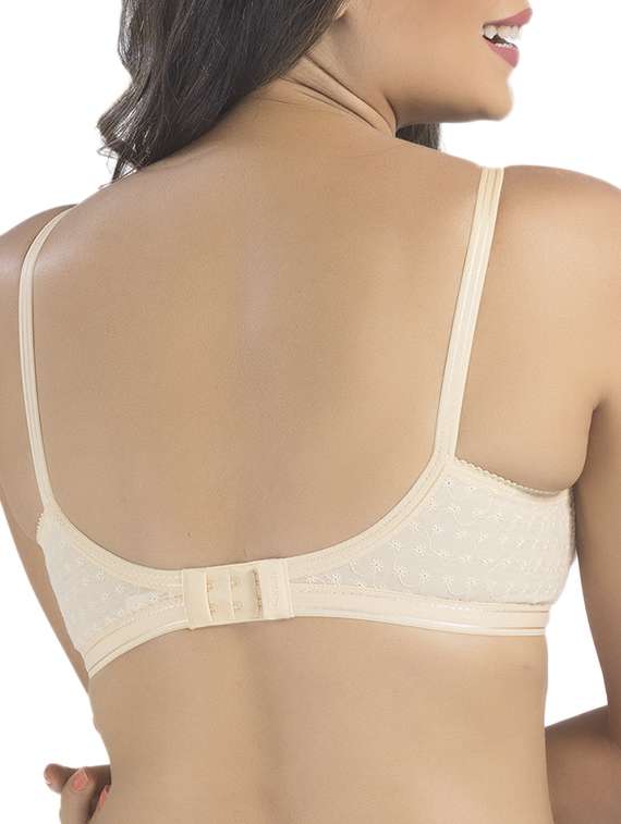 floral embroidered bra - 15946684 - Standard Image - 1