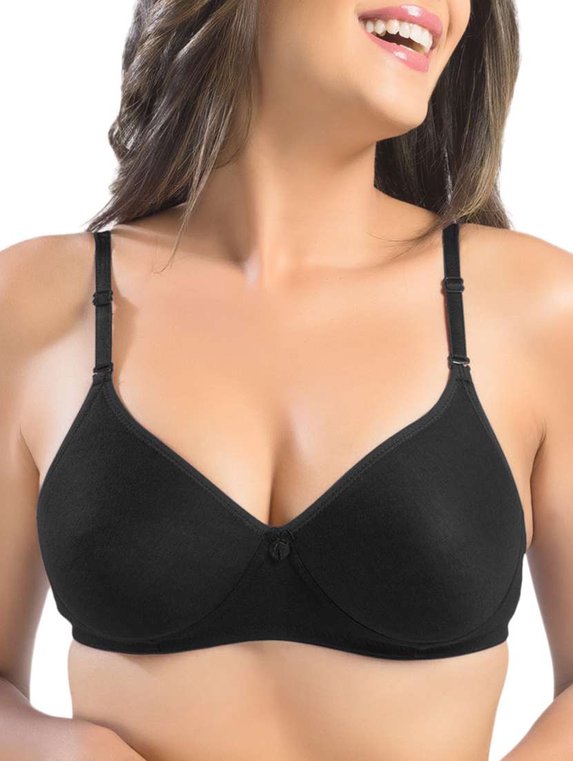 bow patch solid bra