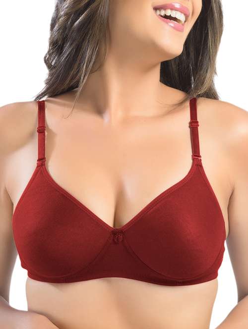 bow patch solid bra - 15946709 - Standard Image - 0