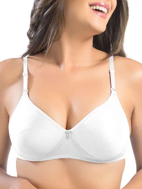 Bow Patch Solid Bra