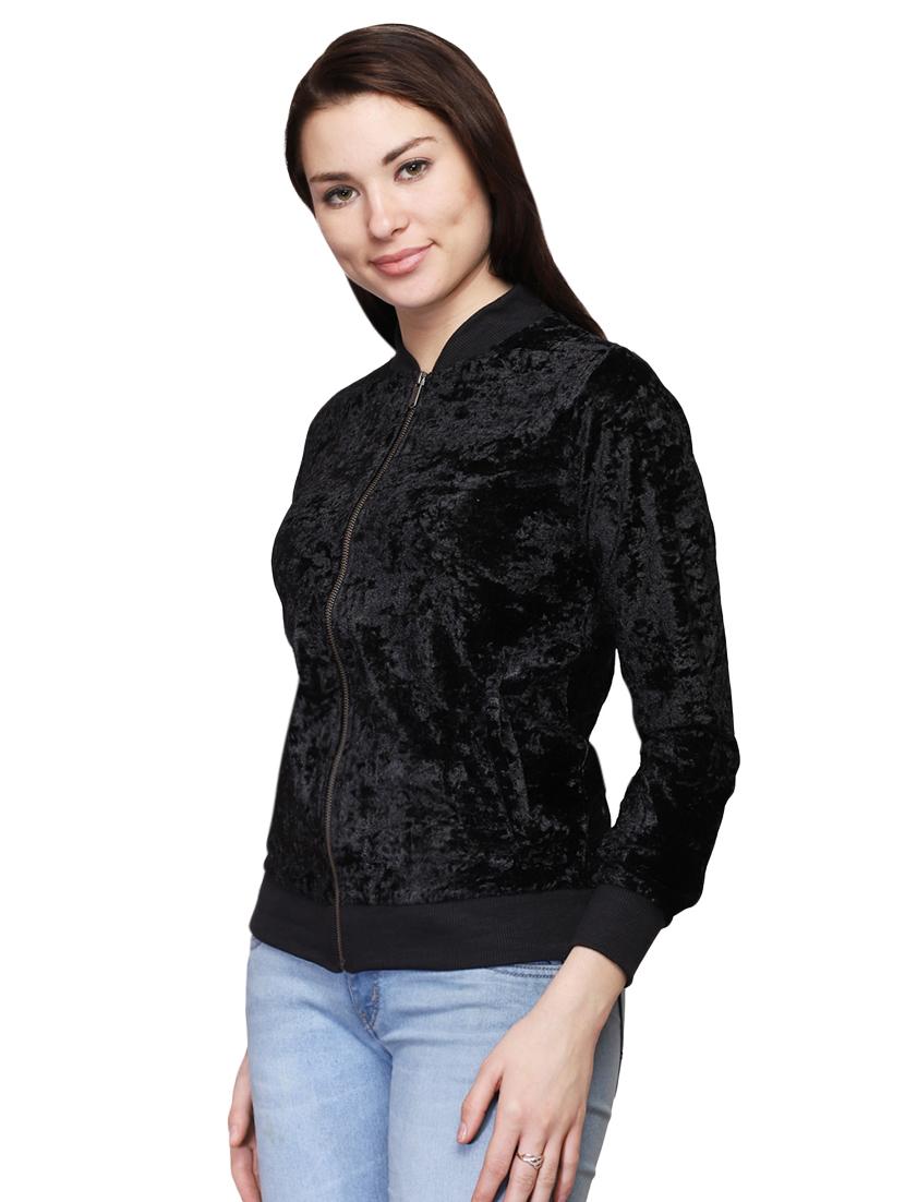 ribbed edge varsity jacket - 15947113 - Standard Image - 1