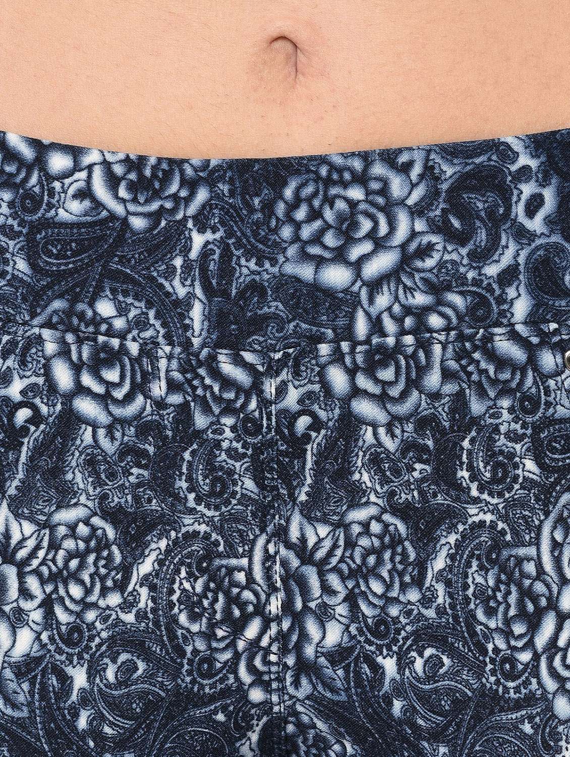 high rise floral capri - 15947339 - Standard Image - 4