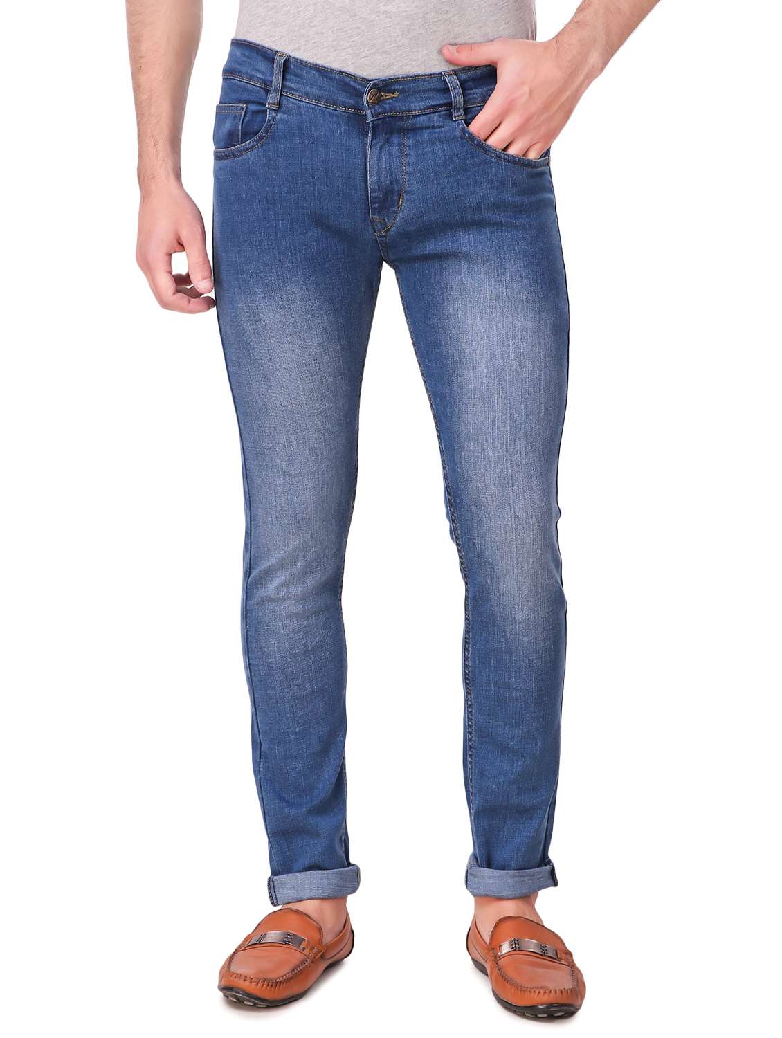 mens slim fit plain jeans