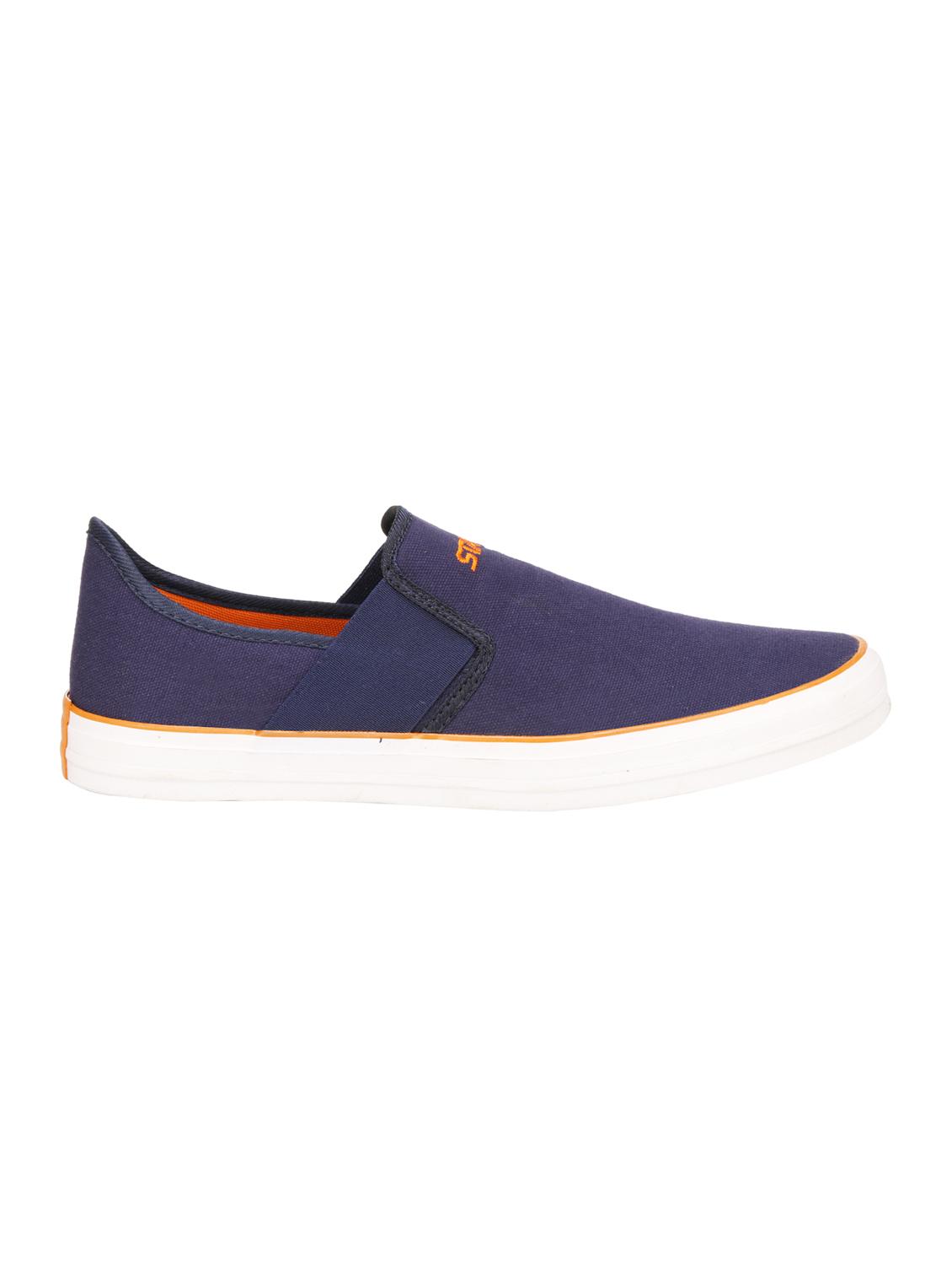 navy canvas casual slip ons - 15951416 - Standard Image - 1