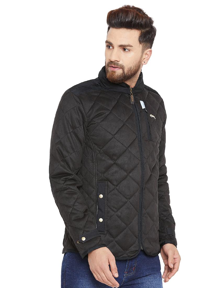 black polyester quilted jacket - 15953569 -  Standard Image - 1