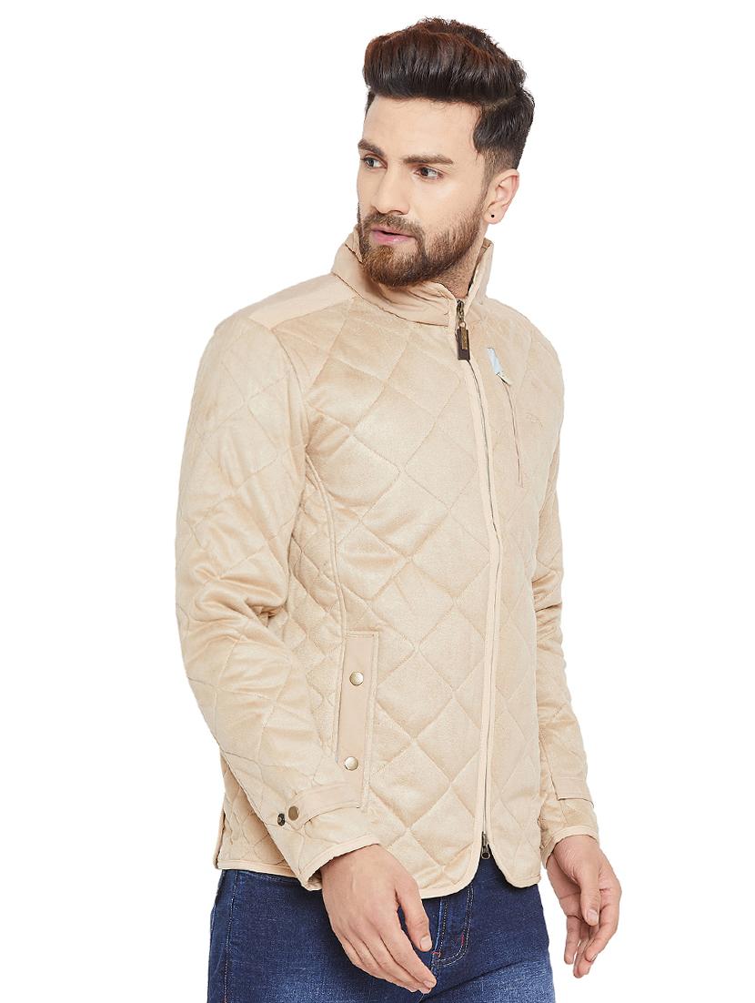 beige polyester quilted jacket - 15953572 -  Standard Image - 1