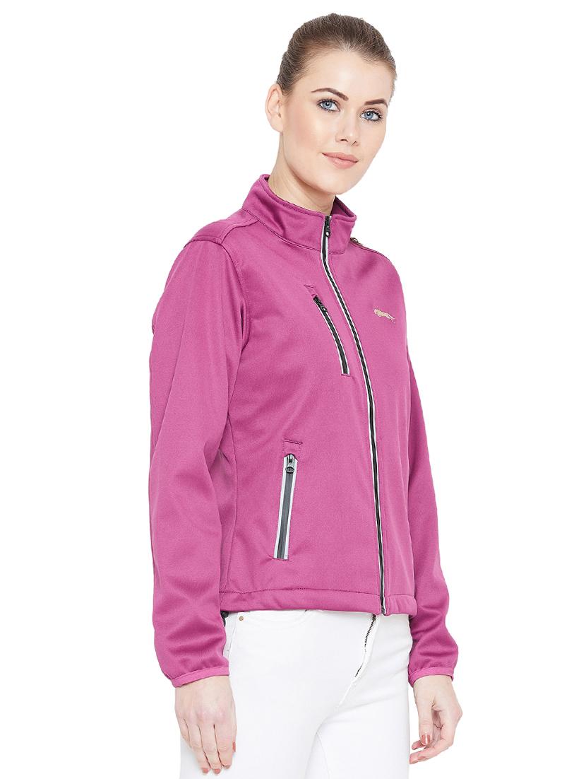 contrast detail zip up jacket - 15953582 -  Standard Image - 1