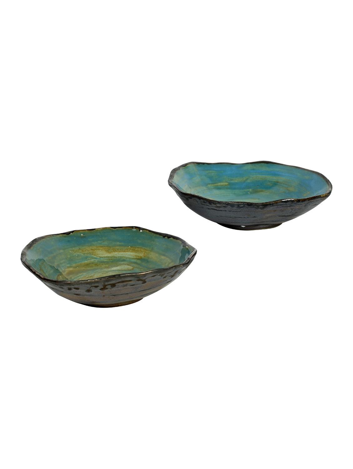 unravel india blue studio serving platter(set of 2) - 15953604 -  Standard Image - 1