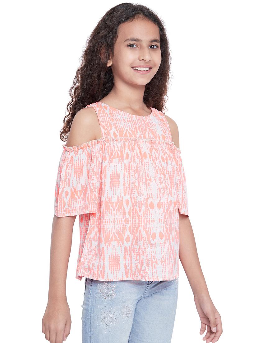 orange polyester top - 15957017 - Standard Image - 1