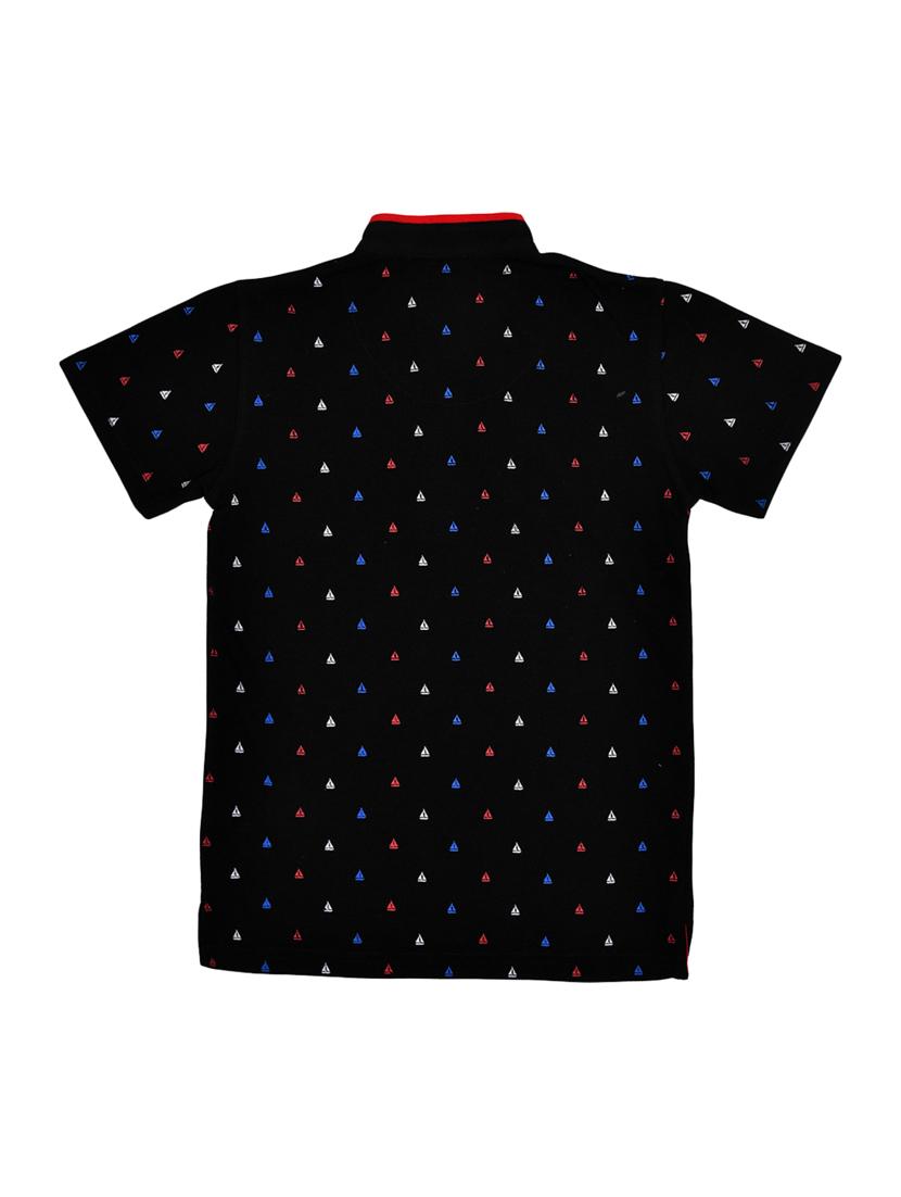 mandarin neck quirky print t-shirt - 15964717 - Standard Image - 1