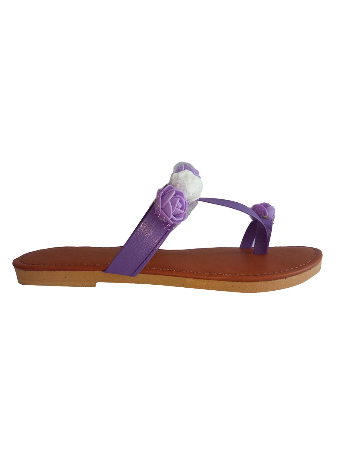 purple one toe sandals - 15964761 - Standard Image - 1