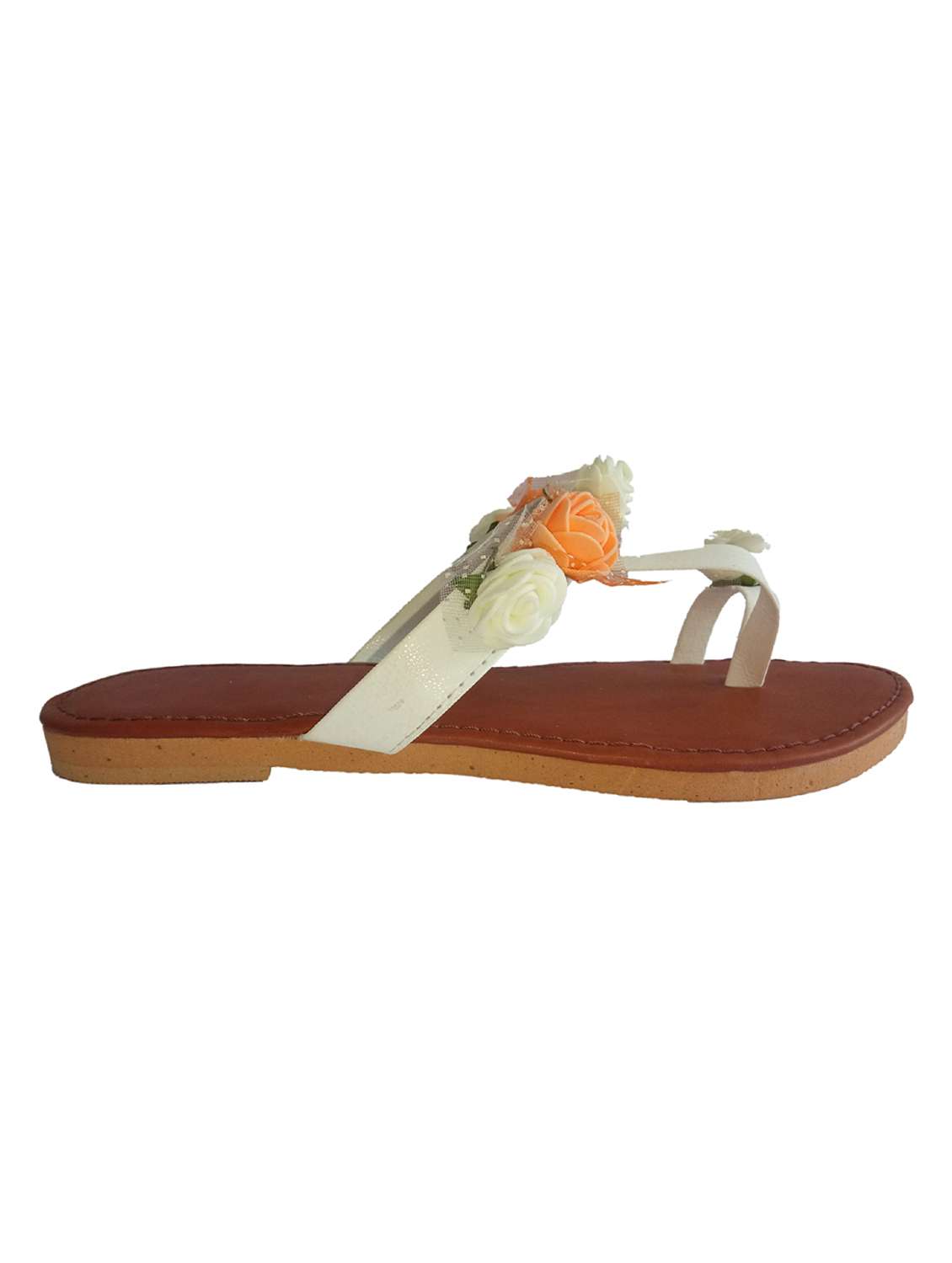 white one toe sandals - 15964764 -  Standard Image - 1