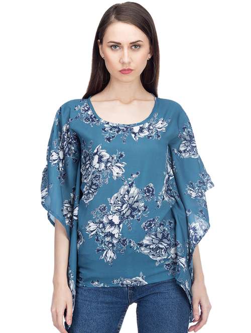 floral kaftan top - 15966381 - Standard Image - 0