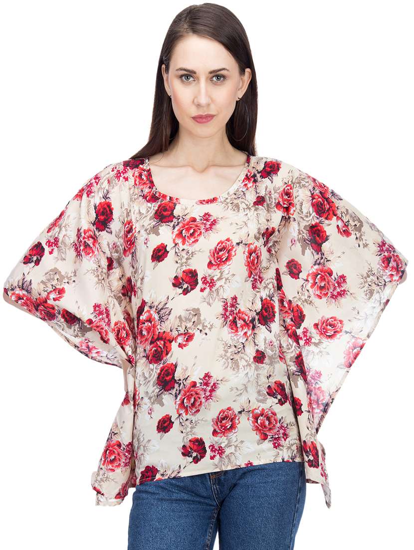 floral kaftan top 