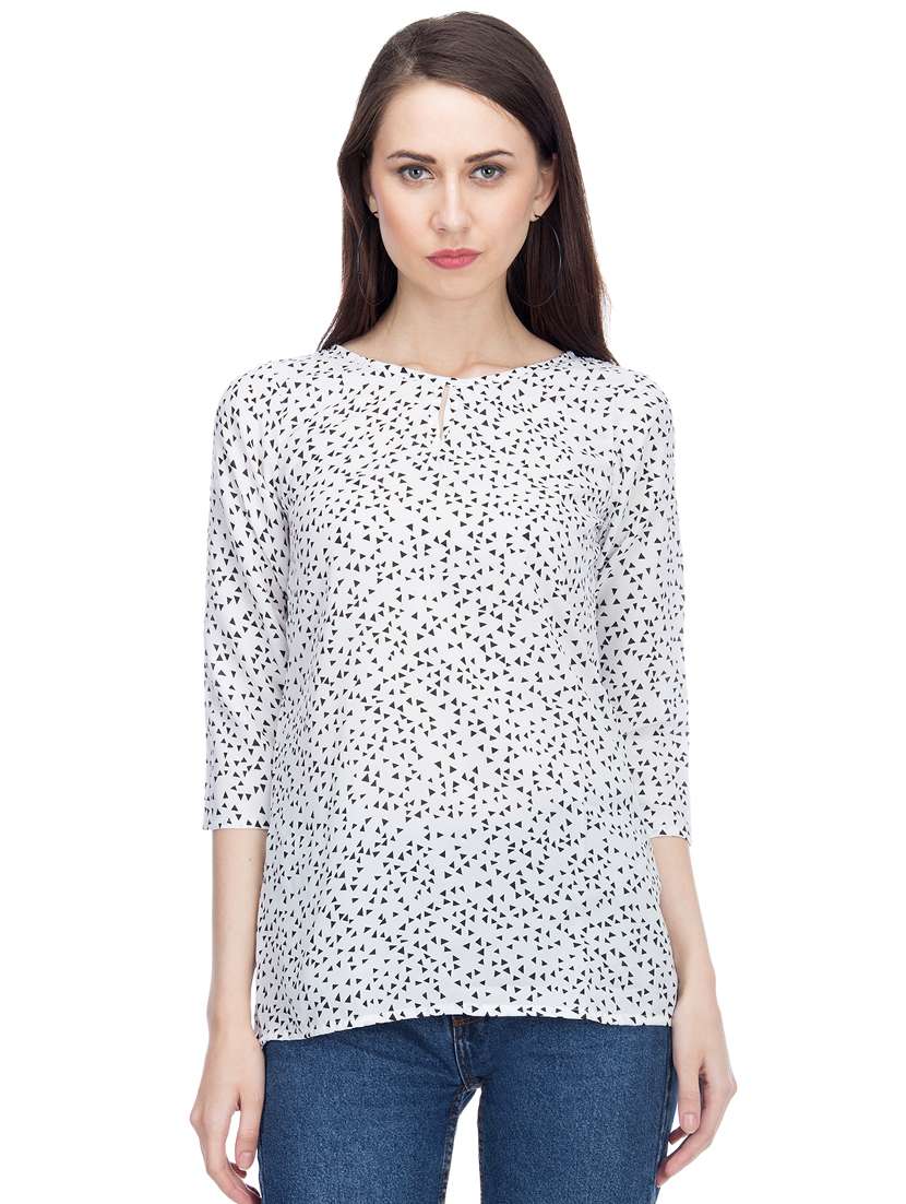 women's a line round neck top