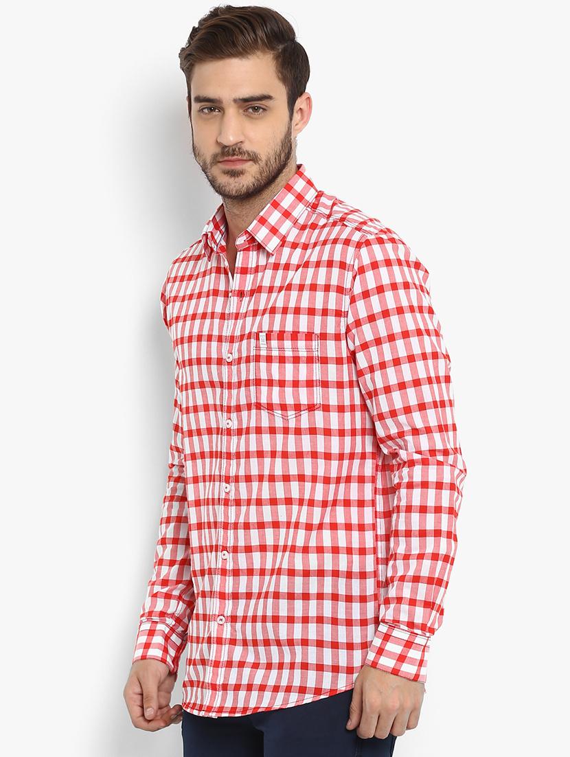 red checkered casual shirt - 15968432 - Standard Image - 1