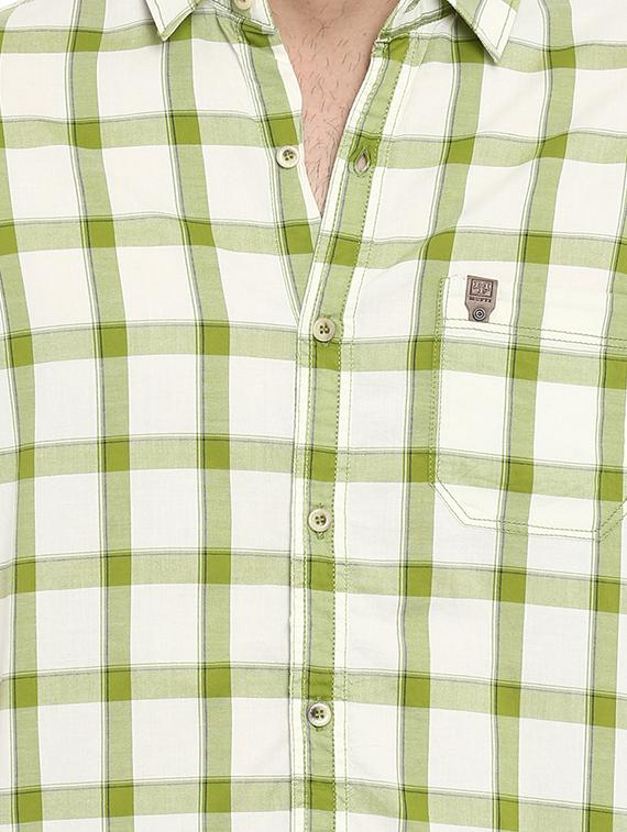 green checkered casual shirt - 15968458 - Standard Image - 4