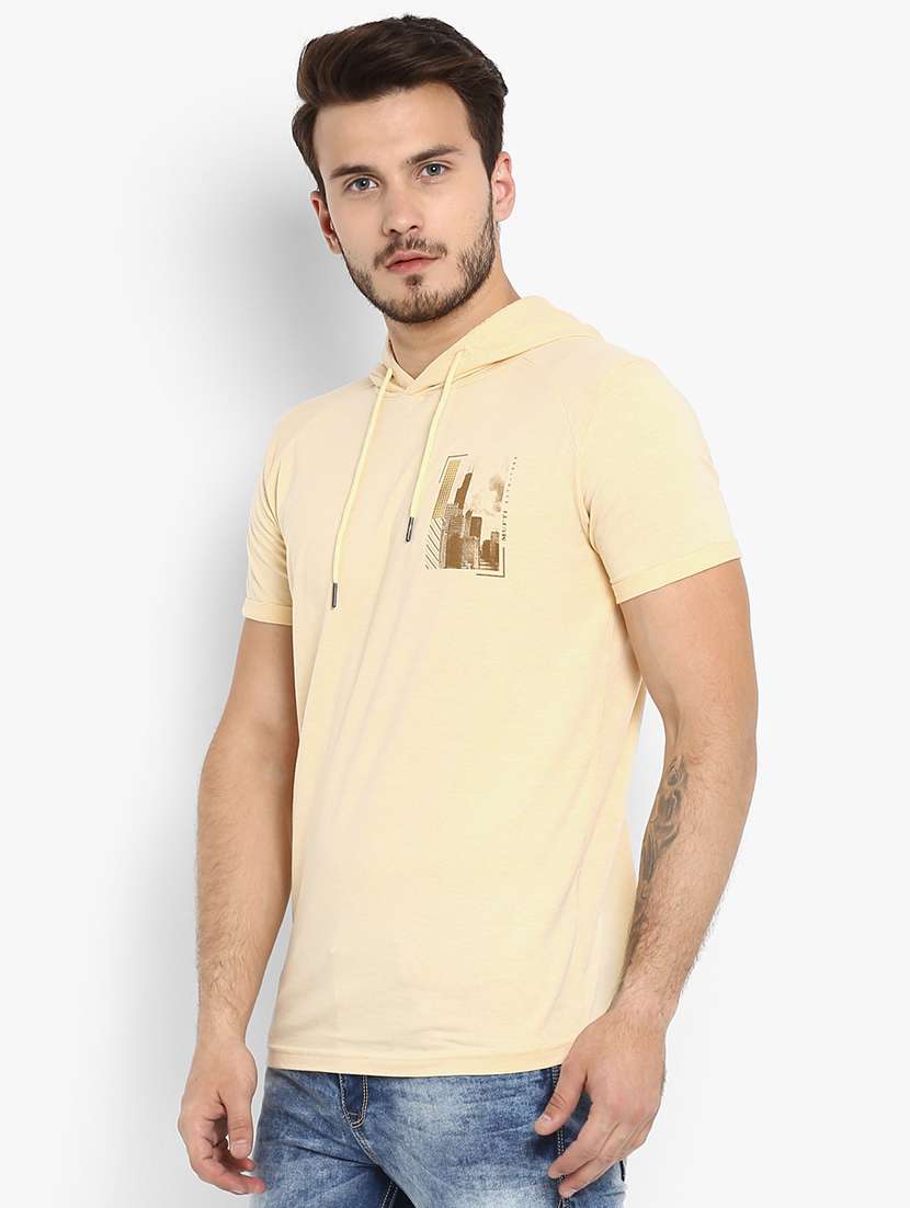 yellow printed t-shirt - 15968562 - Standard Image - 1