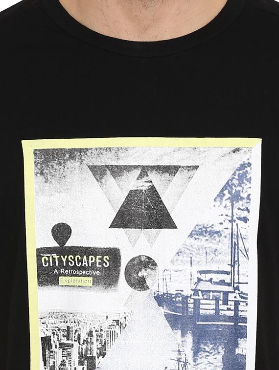 black printed t-shirt - 15968566 - Standard Image - 4
