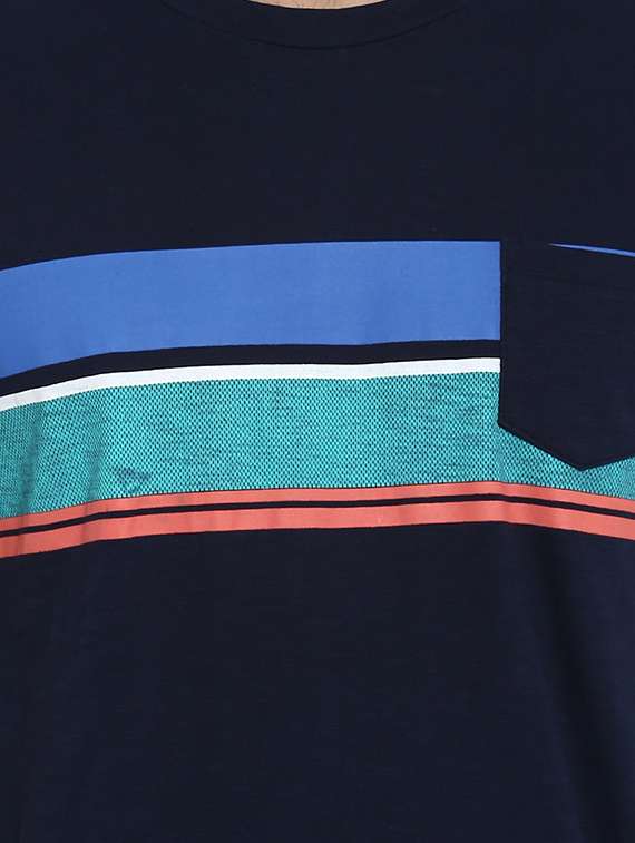 blue striped pocket t-shirt - 15968573 -  Standard Image - 4