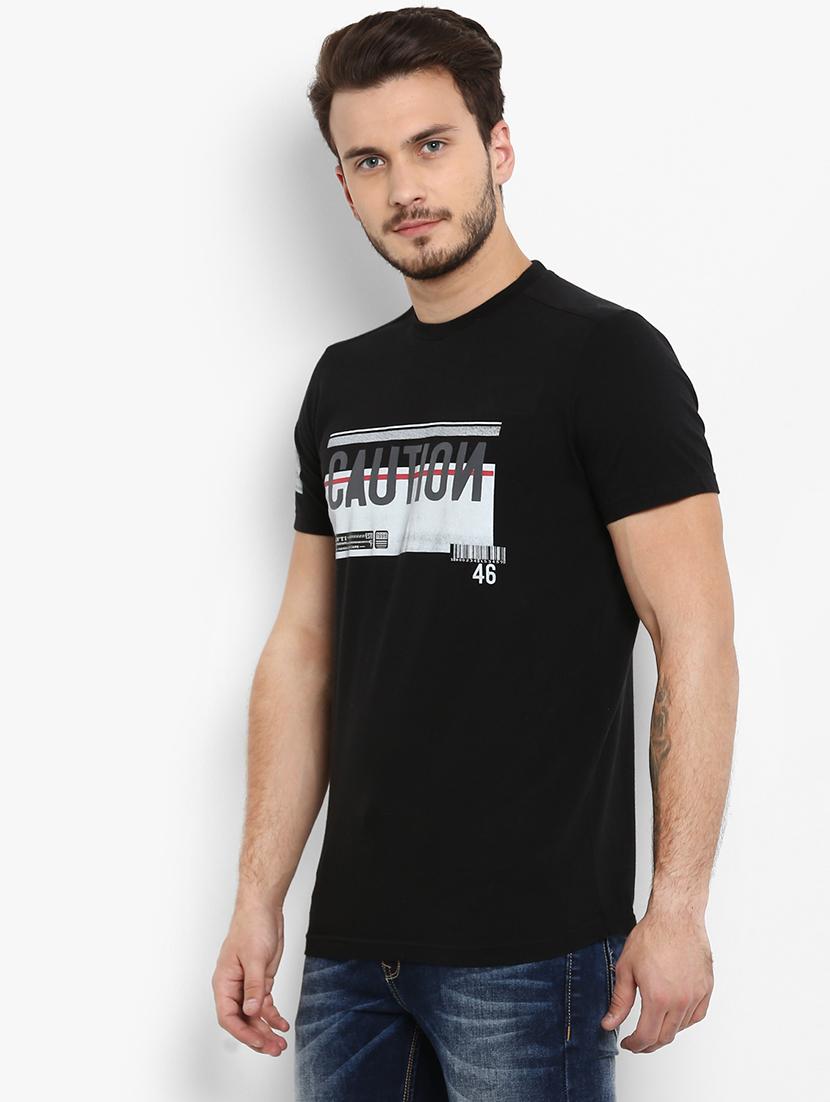 black typographic t-shirt - 15968584 - Standard Image - 1