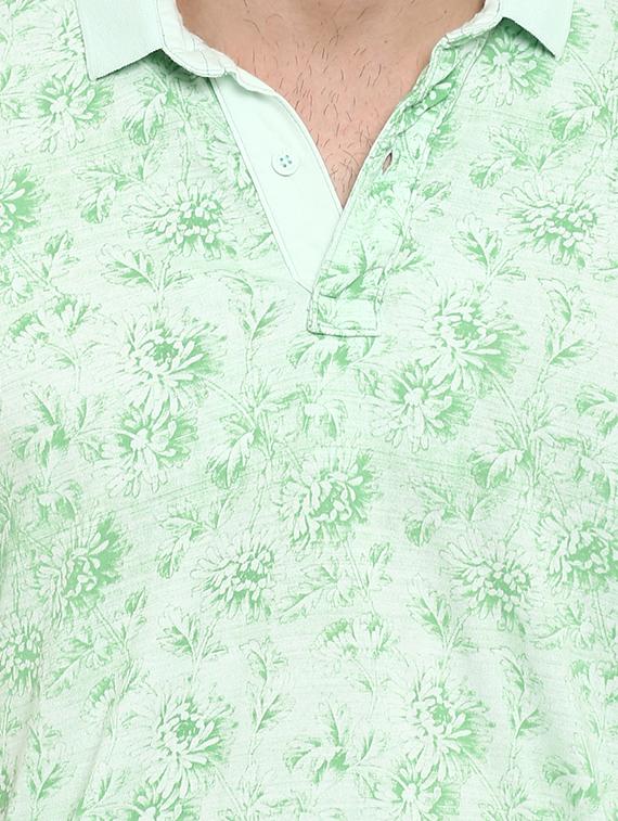 green floral printed tshirt - 15968608 - Standard Image - 4