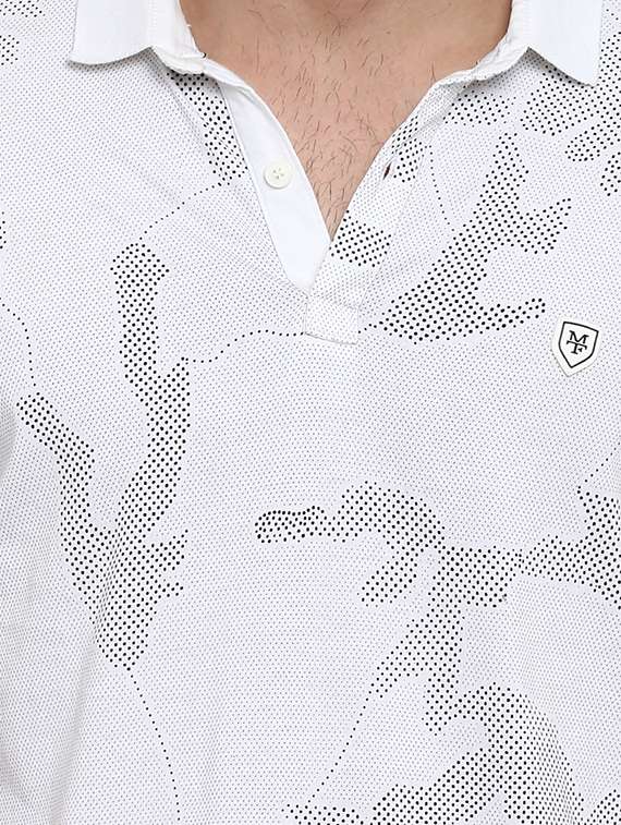 white printed t-shirt - 15968618 - Standard Image - 4