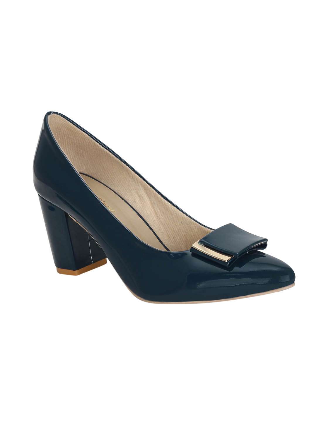 navy slip on pumps
