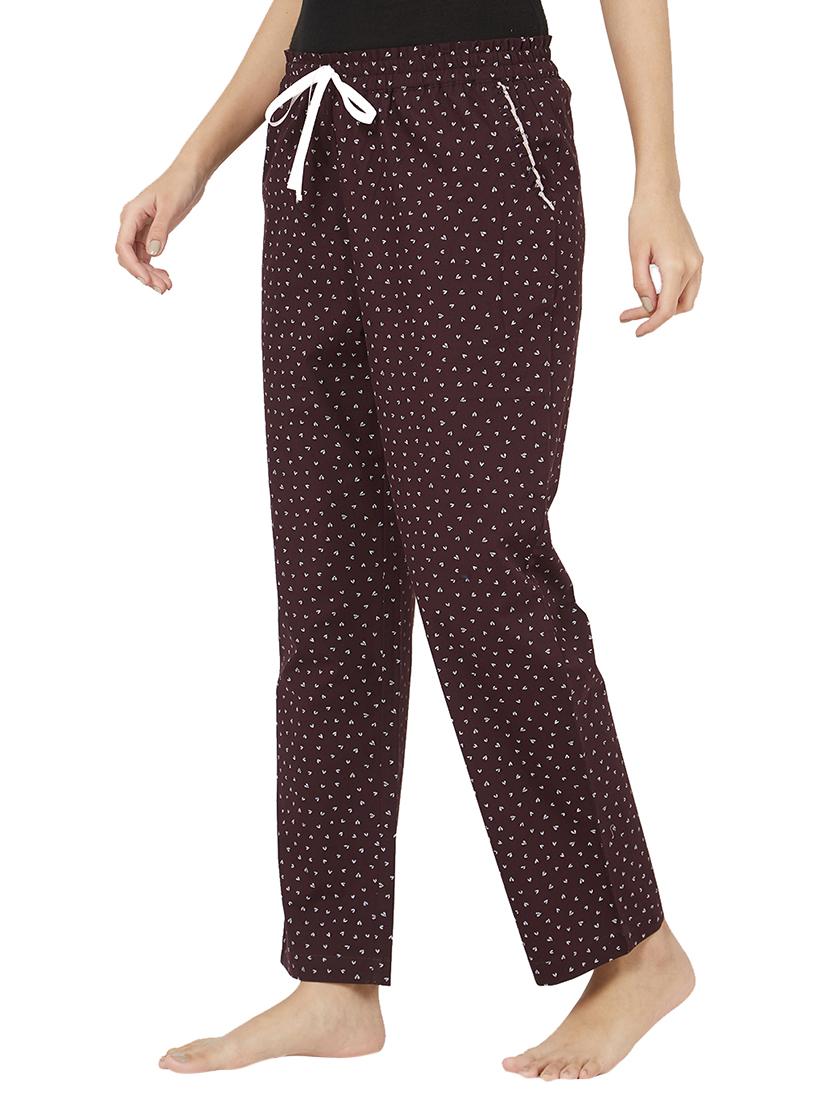 drawstring waist letter print pajama - 15971657 -  Standard Image - 1