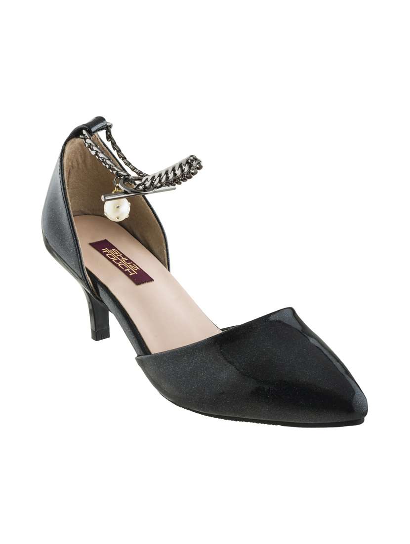 black ankle strap sandals