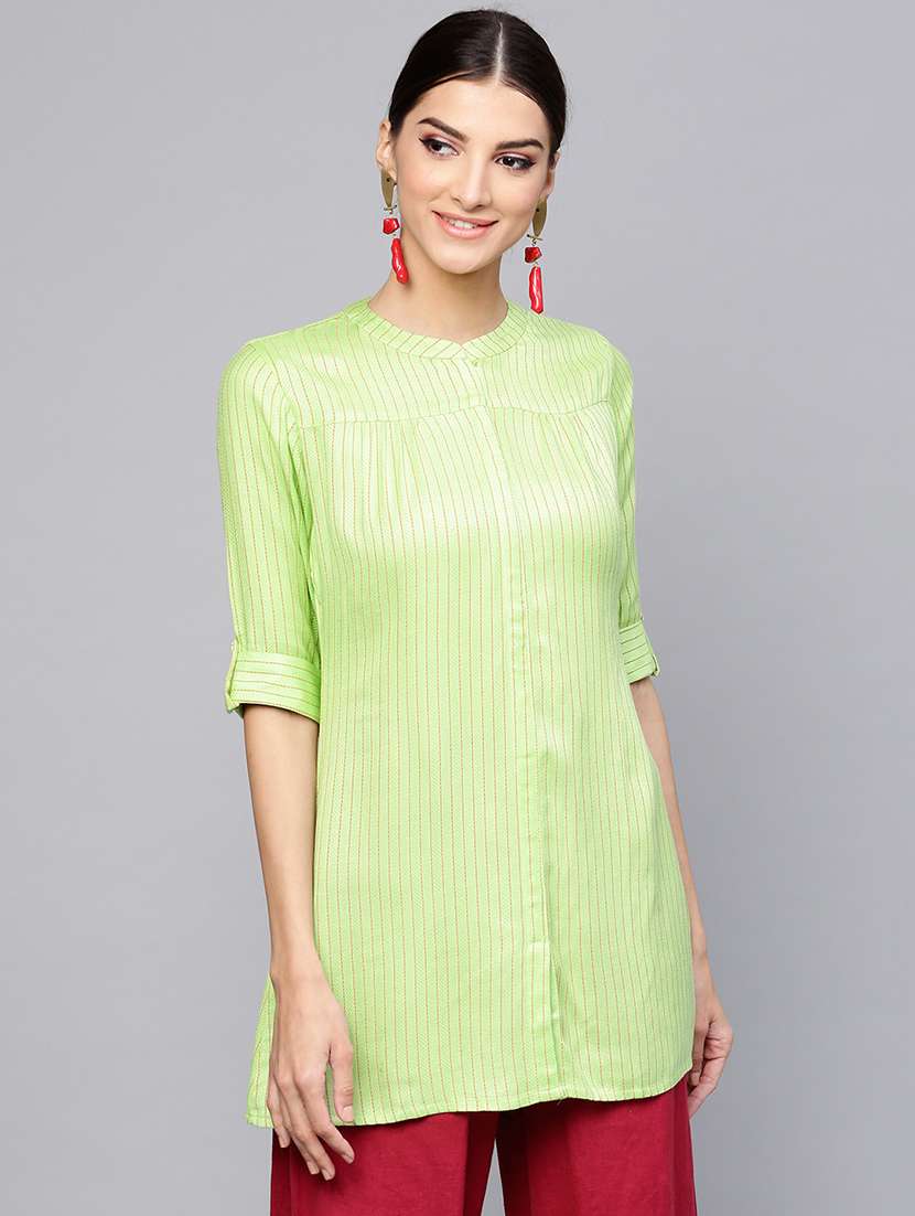 printed a-line kurti