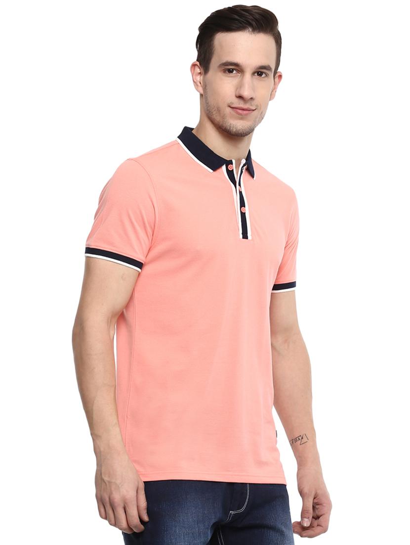 peach polo t-shirt - 15974130 -  Standard Image - 1