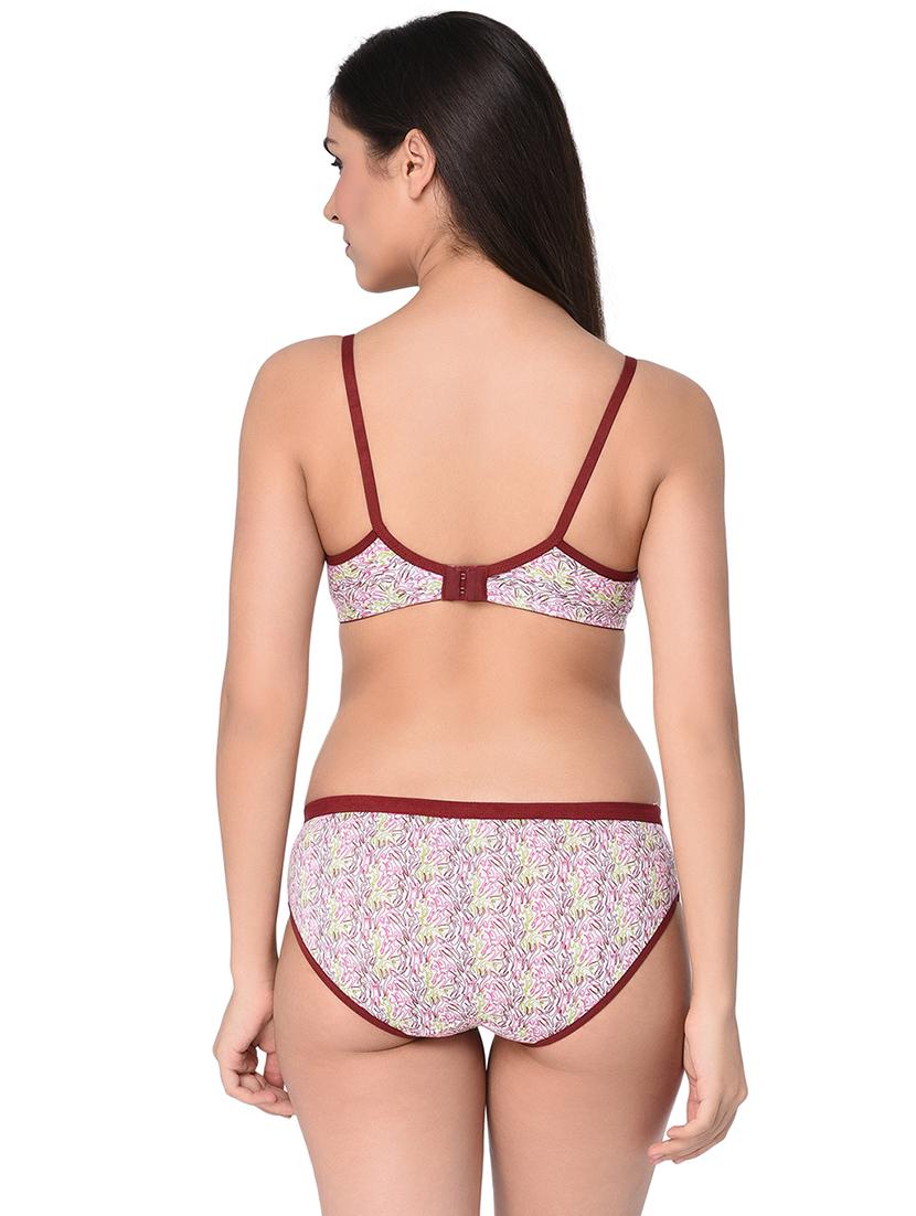 set of 2 flower patch bra and panty set - 15974802 - Standard Image - 6
